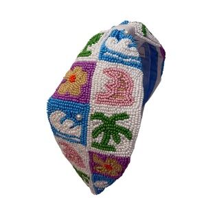 268. The Brooke Shade Surfs Up at The Beach Beaded Headband